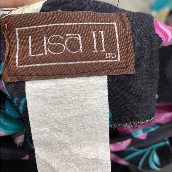 Vintage Lisa II Floral Maxi Length Dress Pleated Button/Zip Women's Size 10 - Picture 3 of 7